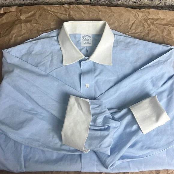 Brooks brothers dress shirt men’s Sz 16 neck - Picture 6 of 6